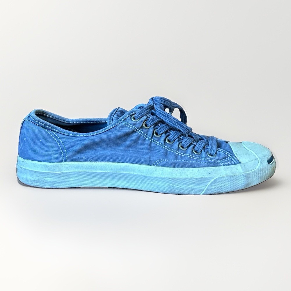 Converse Jack Purcell Low Top Sneakers Men's Size 10.5 Blue Canvas Lace Up Shoes